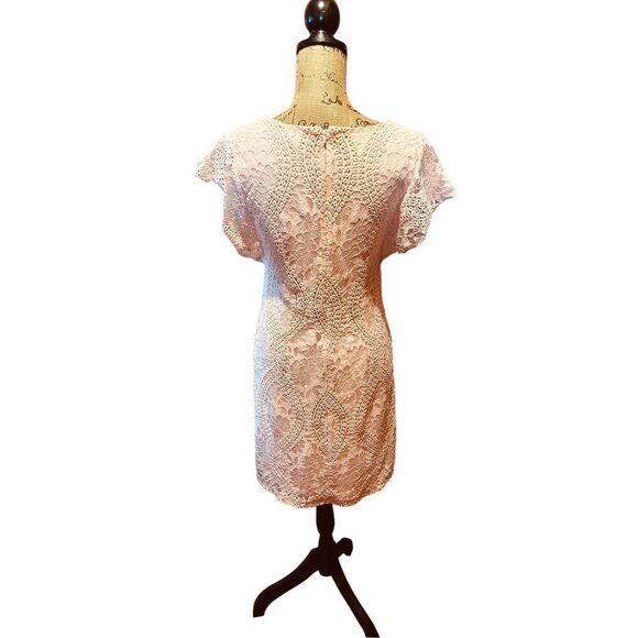 Cato Lace Shift Dress Pink Size 10 Knee Length Women - Picture 2 of 3
